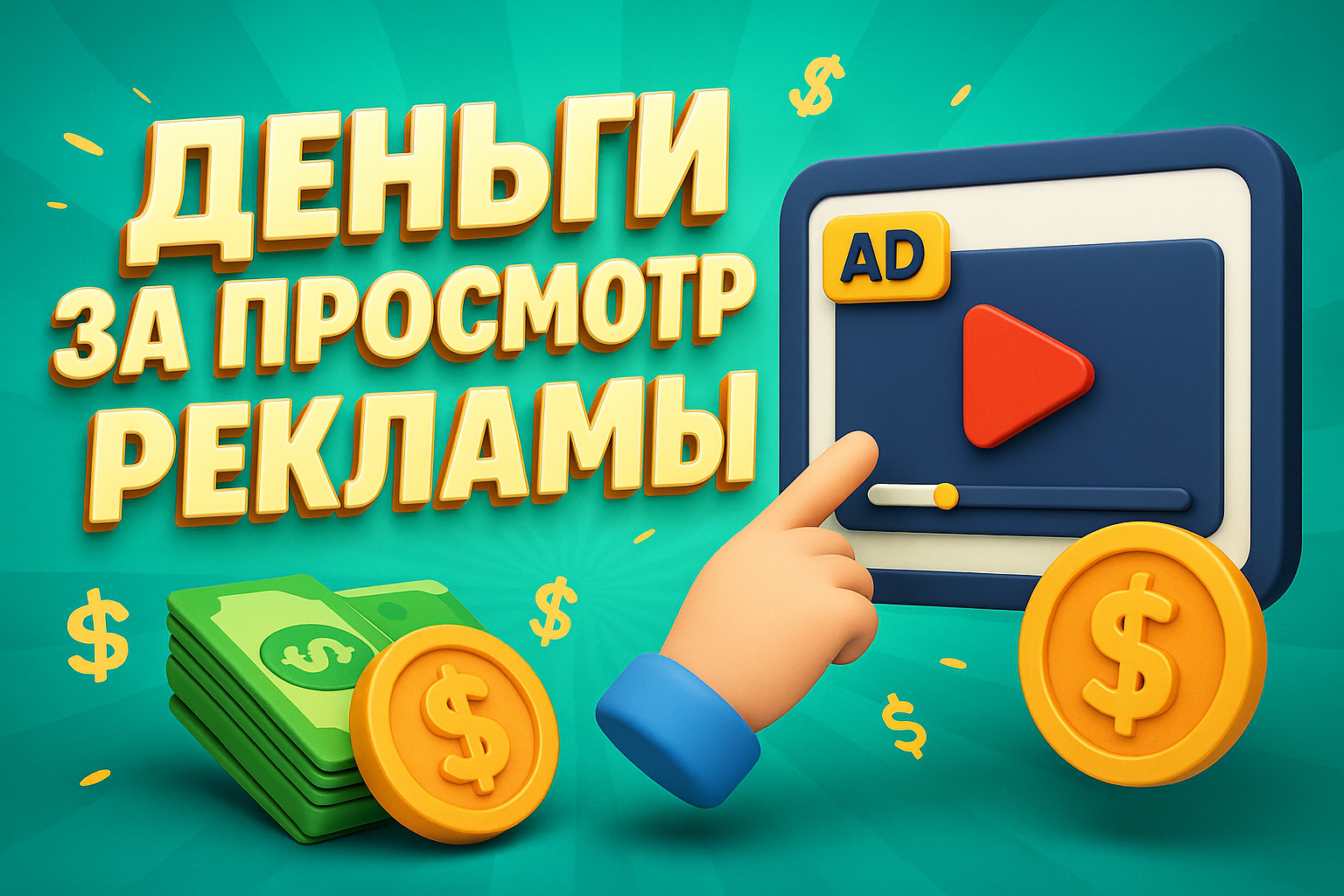 Деньги за просмотр рекламы