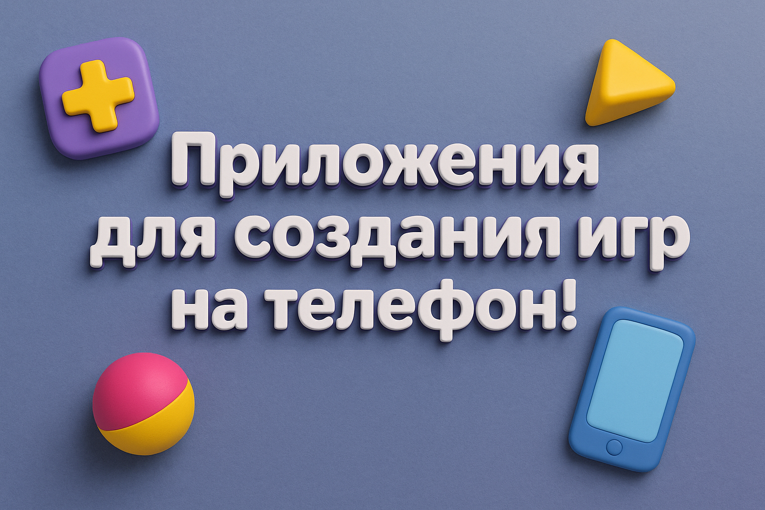 Приложения для создания игр на телефон